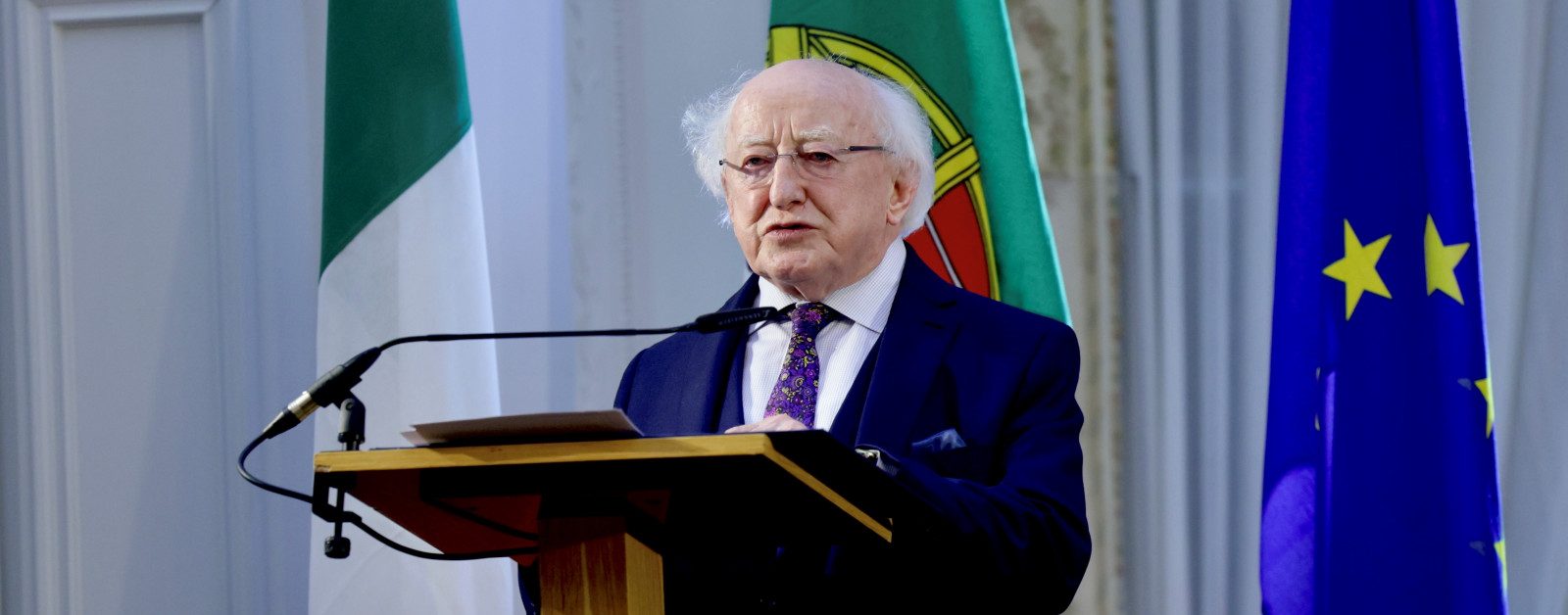 President Michael D. Higgins today addressed a special virtual May Day celebration
